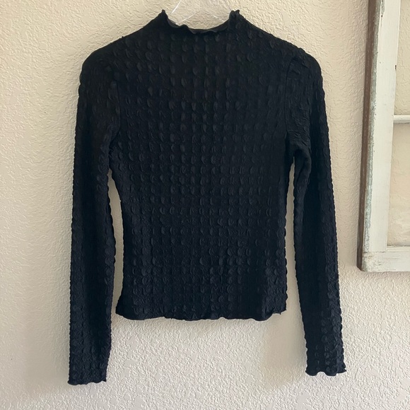 Jason Wu Textured Long Sleeve Top (Size XS/TP) NWT - Picture 3 of 15